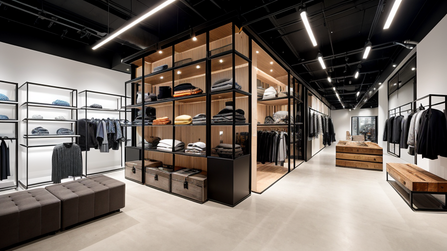 工業風格服裝店